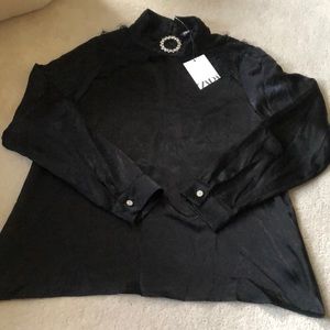 Embellished Zara blouse !